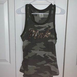 pink camo tank top
